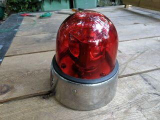 VINTAGE FEDERAL SIGN & SIGNAL JUNIOR BEACON RAY,  Model 15 - S Red Glass 4