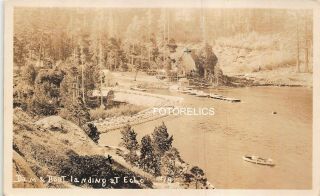 Lake Tahoe California Area - Echo Lake Dam & Landing - Early Real Photo Card