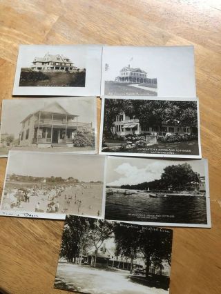 7 Real Photo Postcards Of Connecticut Pleasure Beach,  Waterford
