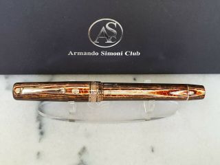 Asc Bologna Extra Arco 18k Gold Magic Flex Nip Fountain Pen And Papers