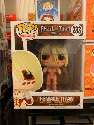 Funko Pop Female Titan 233 Attack On Titan 6 " Vinyl Figure Rare Anime