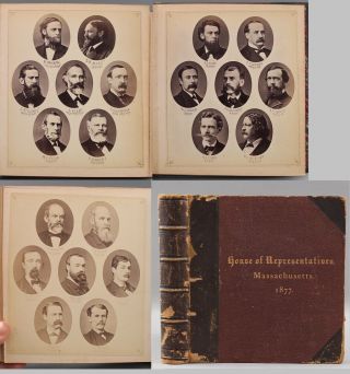 1877 Antique Massachusetts House Representatives Photo Album Book 250 Portraits