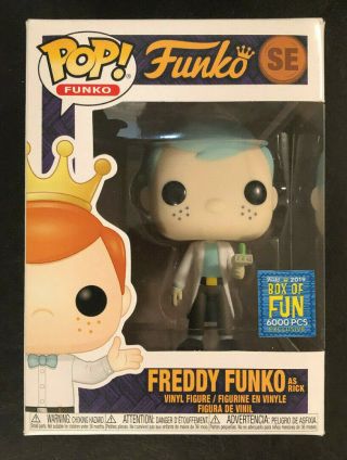 Funko Pop 2019 Fundays Box Of Fun Freddy Rick (and Morty) Le 6000 Freaky Tiki