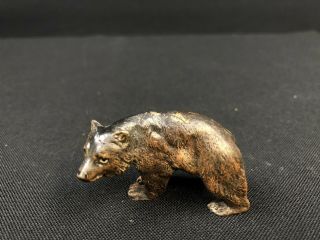 Austrian Vienna Bronze Antique Miniature Bear Details