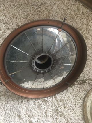 antique mirror shade - frink reflector - antique light mirrored shade wheeler 6
