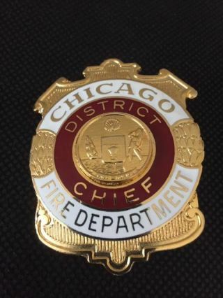 Chicago Fire Department DISTRICT CHIEF Badge 2