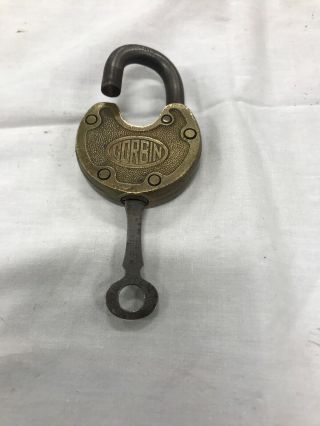 Vintage Corbin Padlock With Key