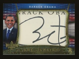 2016 Decision Gold Foil Barack Obama Cut Signature Auto