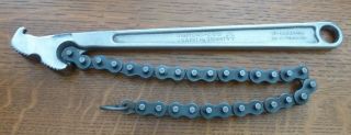 Vintage Diamalloy Cw12 Chain Wrench Diamond Tool & Horseshoe Co Duluth Minn Us