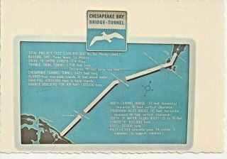 Postcard - Va - Virginia Chesapeake Bay Bridge Tunnel - Unposted
