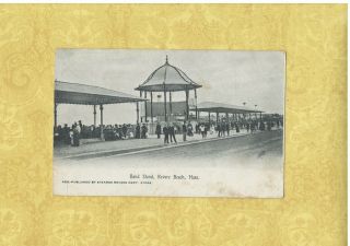 Ma Revere Beach 1901 - 09 Udb Postcard Band Stand Mass