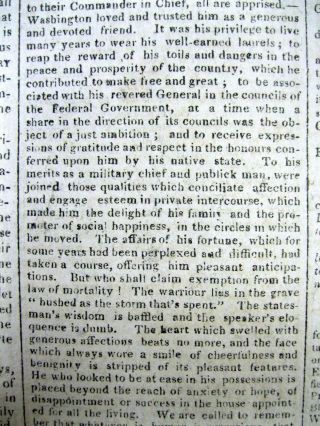 1806 newspaper LEWIS & CLARK in St Louis REVOLUTIONARY WAR HERO HENRY KNOX DEAD 4