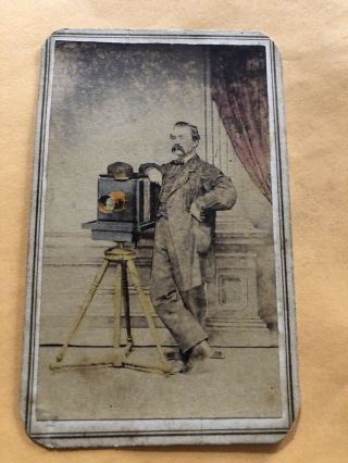 Cdv Civil War Era Photographer Reading Pa Occupational