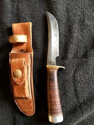Randall Knife Model 4 - 5 " Leather Handle With Randall Sheath