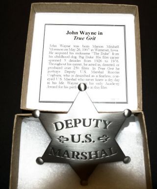 Deputy US Marshal Badge,  old west,  John Wayne,  True Grit,  western 3