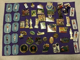 Lions Club Pins: Approximately 50 Foreign Pins