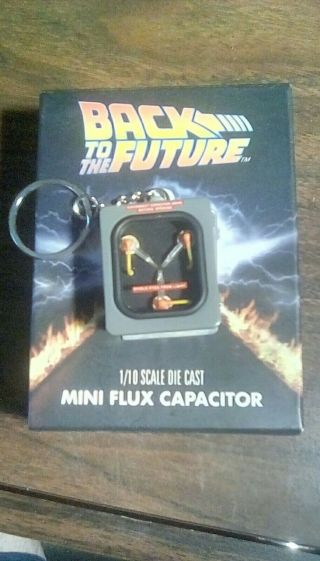 Back To The Future Mini Flux Capacitor Keychain,  Spare Battery & Circuit Board