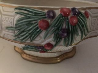 Fitz And Floyd Classics “Winter Spice” Covered Vegetable Dish Bowl With Lid,  EUC 5