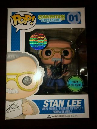 Funko Pop Stan Lee Signed Autograph Excelsior Approved Vaulted