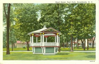 Horseheads,  Ny.  The Band Stand In Teal Park