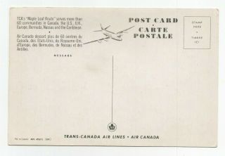 T.  C.  A.  Aircrafts carry Canada ' s Emblem the Maple Patriotic Advertising Postcard 2