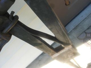 Vintage Columbian post vice antique blacksmith tool 6 1/4 inch jaw 5