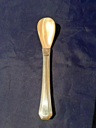 Mother Of Pearl Caviar Spoon With Silver Plate Handle