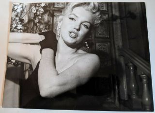 Marilyn Monroe Huge Vintage 11 X 14 Sexy Candid Glamour Photo 1950s Image Vv