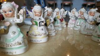 Full Set Vintage Napco 1950s Angels Of The Month Figurines