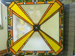 RARE DANBURY HUMMEL STAINED GLASS TABLE LAMP Tiffany - Style 2006 HTF 8