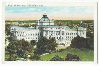 Washington Dc Library Of Congress Postcard