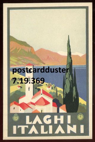369 - Italy Laghi 1930s Art Deco Poster Type