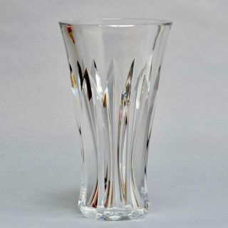 Rare Baccarat France Heavy Cut Crystal " Brigitte " Vase 15 " Signed