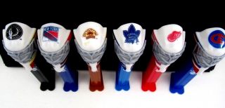 2018 Nhl Vintage Hockey Mask Pez Set On Cards - Canadian $5.  99 Fast Us Ship