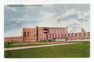 Federal Prison Leavenworth Kansas U.  S.  A.  1907 Webb - Freyschlog Postcard