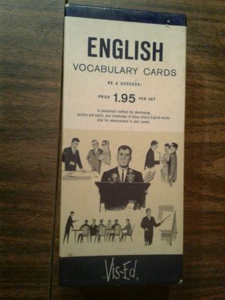 Vintage Vis - Ed English Vocabulary Cards