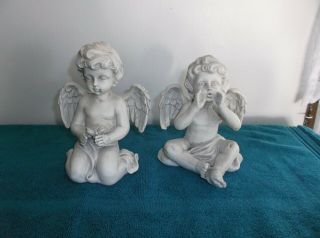 White Angel Statue Set Of 2
