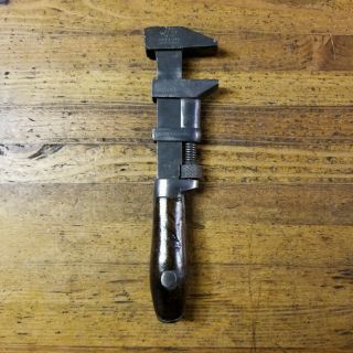 Antique Adjustable Monkey Wrench • Coes 1880 Vintage Machinist Plumbing Tool Usa