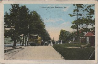 (n356) Vintage Color Postcard,  Rppc,  Tacoma Inn,  Near Lewiston,  Maine