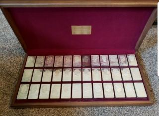 Danbury (36) Solid Sterling Silver First Edition Presidential Ingot Set