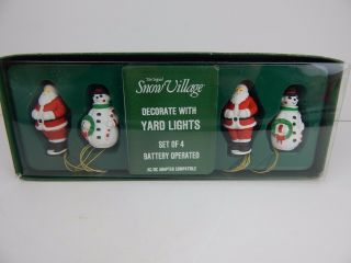 Dept 56 Snow Village Decorate With Yard Lights 54160 Fully Operational
