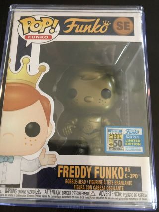 Funko Fundays C - 3po Freddy Funko Pop Sdcc 2019 Limited Edition 520
