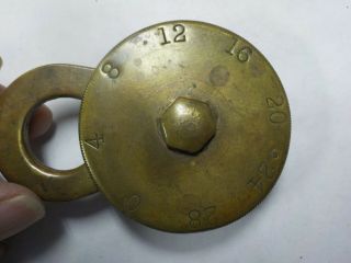 Antique 2 Dial Combination Padlock Lock Kellogg Lock Co.  Fredonia,  York 1910 4