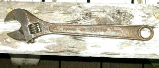 Vintage Diamond Calk Horseshoe Co 10 " Diamalloy Steel Adjustable Wrench Duluth