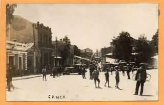 Canea Chania Crete Greece 1920 Real Photo Postcard