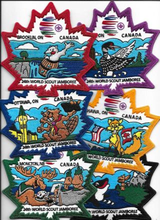 Boy Scout 2019 World Jamboree Canada Nine Patch Set