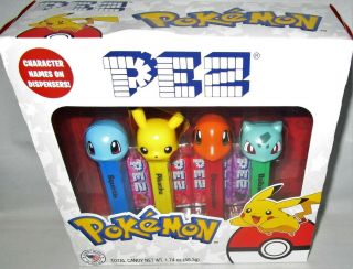 Pokemon Pez Gift Set Includes 6 Rolls Of Candy Includes All 4 Pokemon Pez