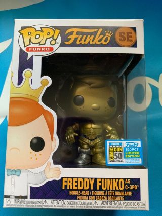 Funko Freddy Pop C - 3po Fundays Sdcc C3po