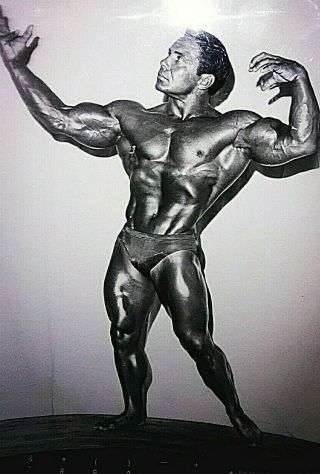 Bill Pearl 4x Mr Universe Bodybuilding Muscle B,  W Photo By