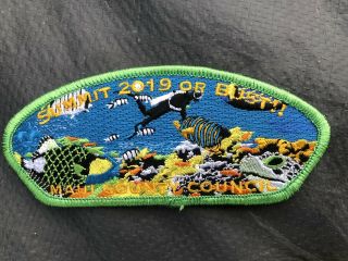 Boy Scout 2019 World Jamboree Hawaii Maui County Council Patch Set With Jacket 5